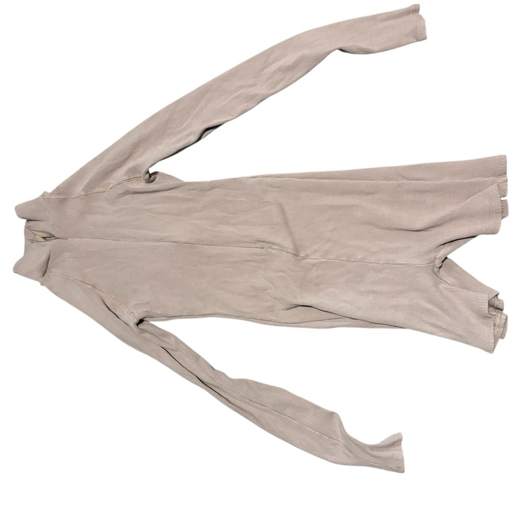 Fashion Nova Taupe Ribbed Jumpsuit